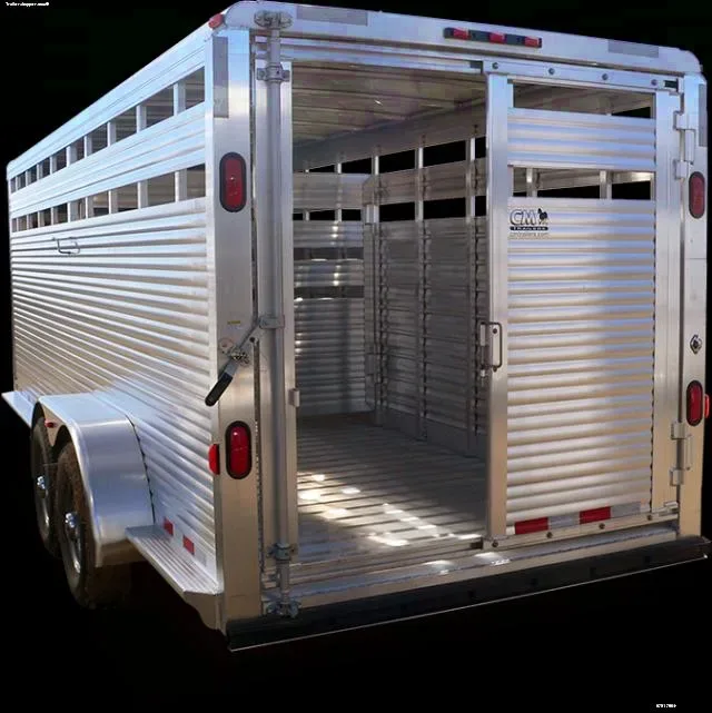 20FT LS TRAILER WITH 2-6000LB AXLES-WHITE/ALUMINUM GN