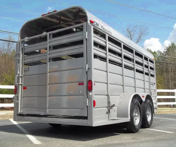 16ft  Steel Bumper Pull Livestock Trailer