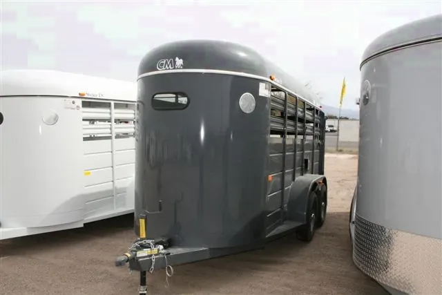 Charcoal 14ft Livestock Trailer