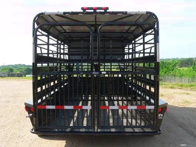 20ft Gooseneck Bar Top w/Tarp Cattle Trailer