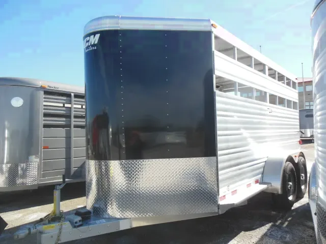 16ft Aluminum Stock Trailer w/Center Gate