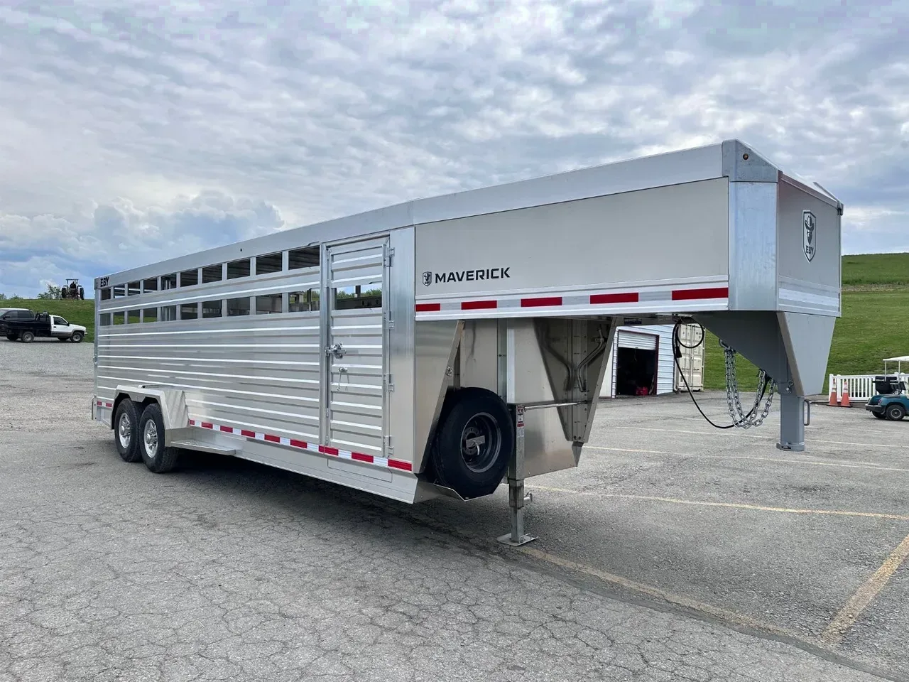 2027 EBY MAVERICK 24' Gooseneck Aluminum Stock Trailer w/ Rolling Gate
