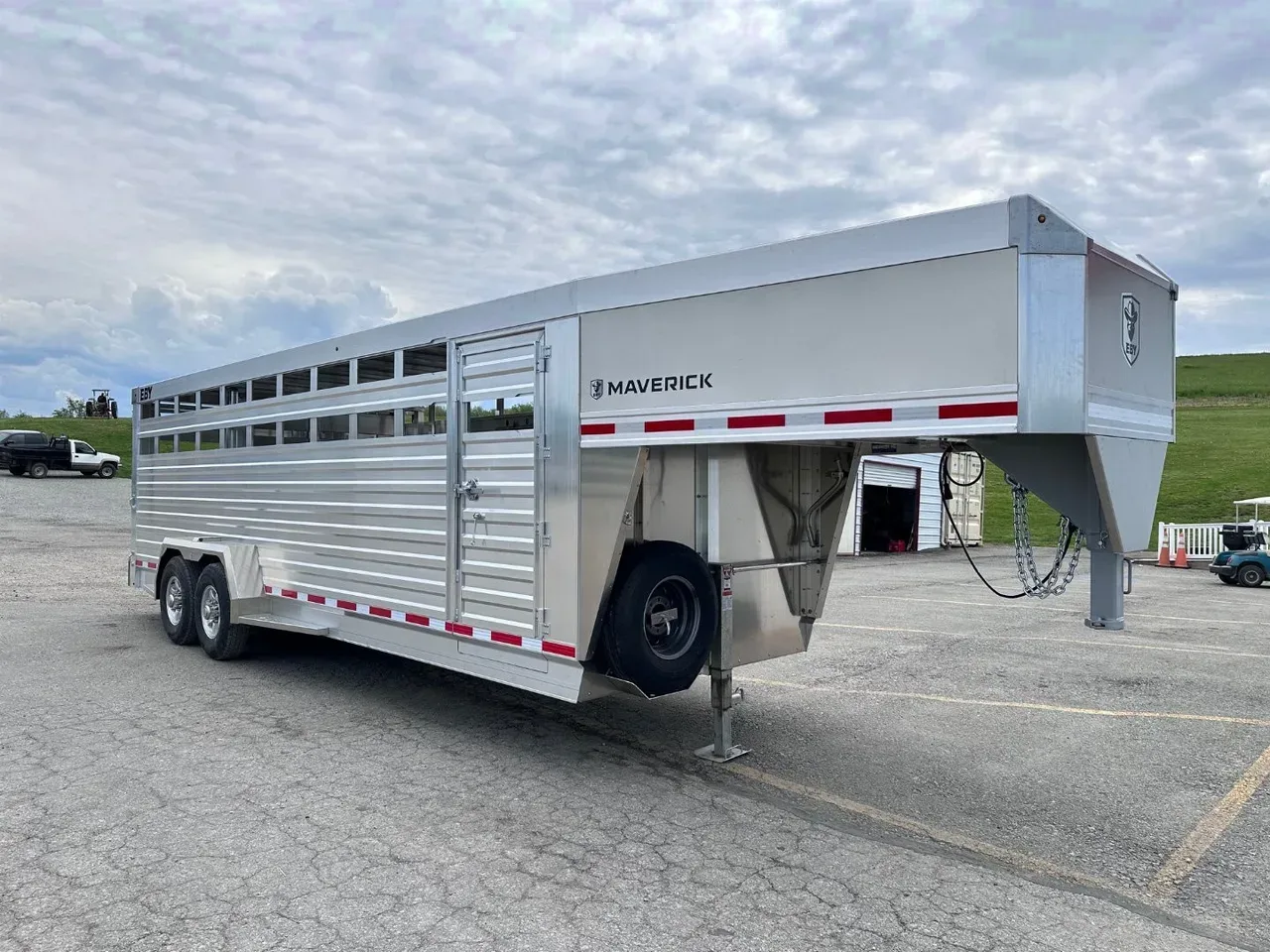 2027 EBY MAVERICK 24' Gooseneck Aluminum Stock Trailer w/ Rolling Gate