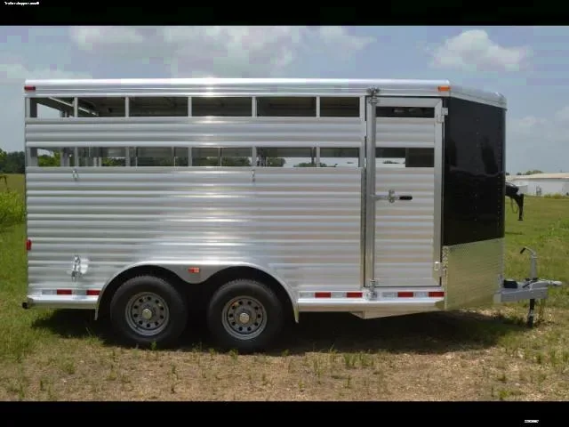 16ft Aluminum BP Livestock Trailer