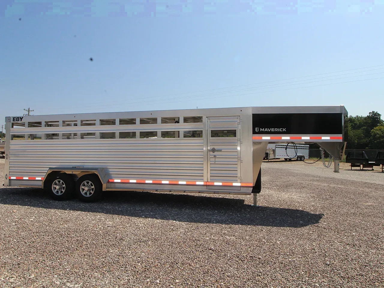 2026 EBY Trailers Maverick 6'11 x 24' Stock / Stock Combo Trailer