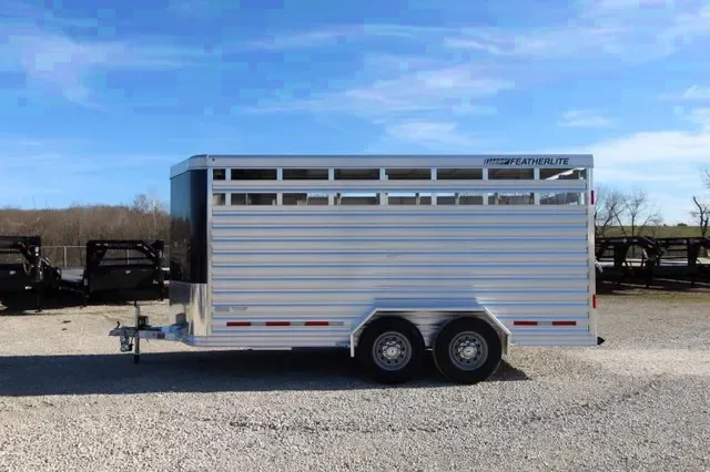 2025 Featherlite 8107-6716 Livestock Trailer 6.5x16 – Inquire for Pricing!