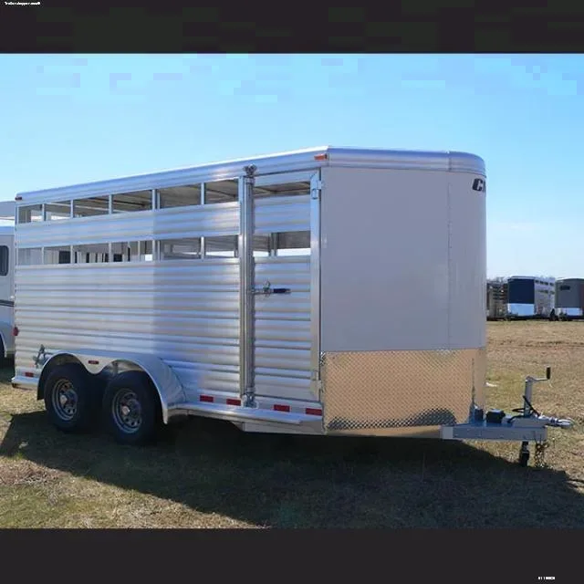 14ft Aluminum Livestock Bumper Pull