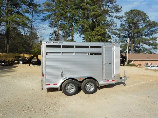 Aluminum 16ft Stock Trailer w/White Front