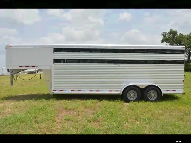 20ft White Nose GN Stock Trailer