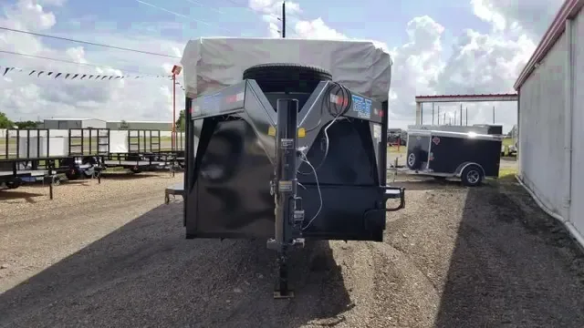 24ft Bar Top GN Livestock Trailer-Black