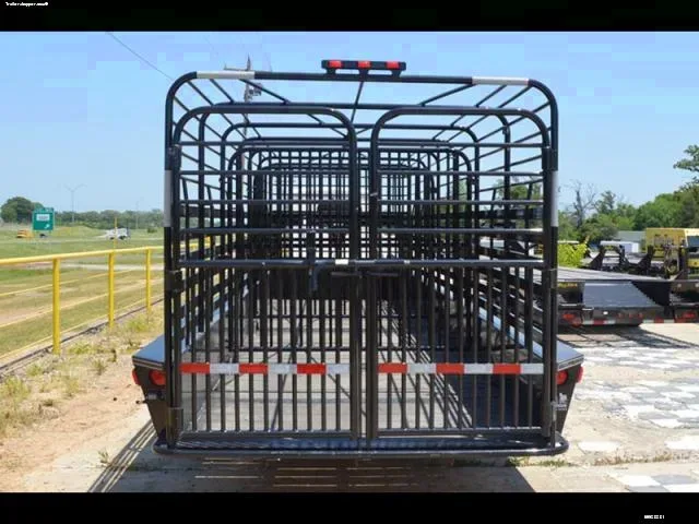 28ft GN All Steel Black Livestock Trailer