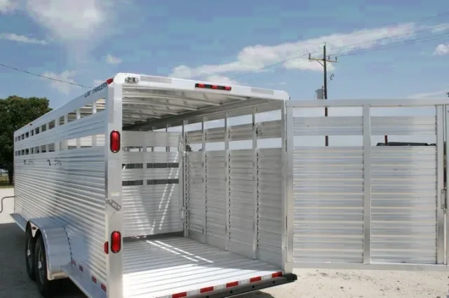 24ft Aluminum Gooseneck Stock Trailer