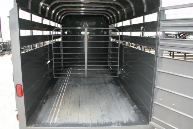 Charcoal 16ft Steel Livestock Trailer