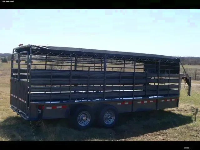 16ft Bar Top Gooseneck Stock Trailer