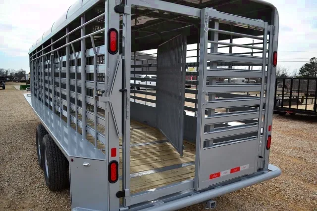 24ft Metal Top Livestock Trailer