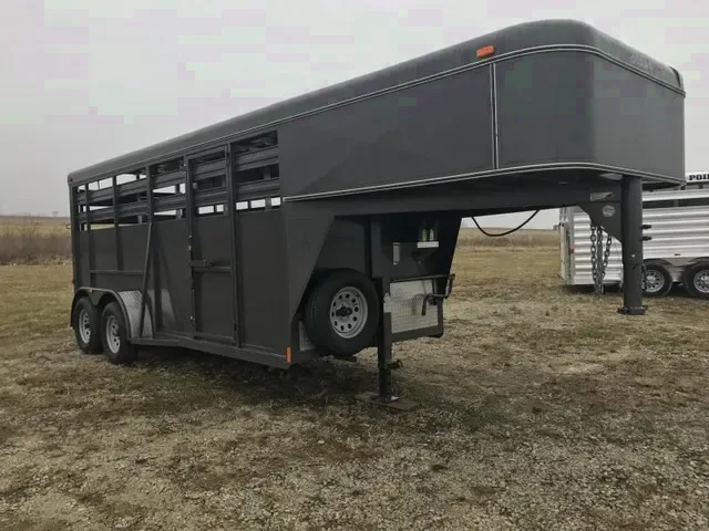 16ft Charcoal Gooseneck Metal Top Stock