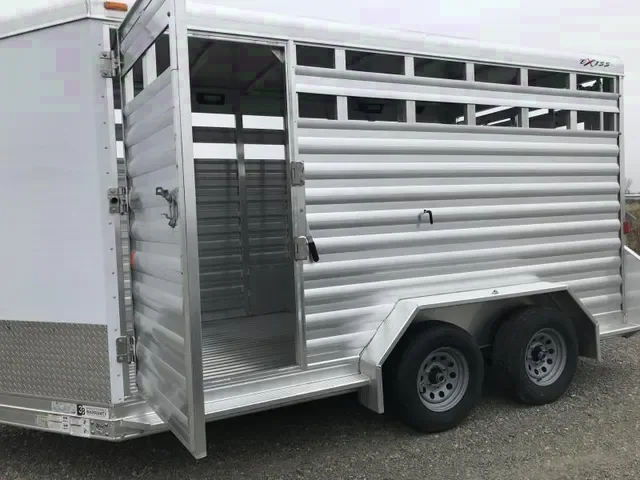 14  ft Aluminum Livestock Bumper Pull