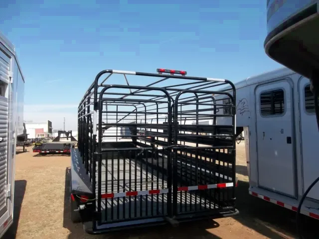 20ft Gooseneck Black Stock Trailer