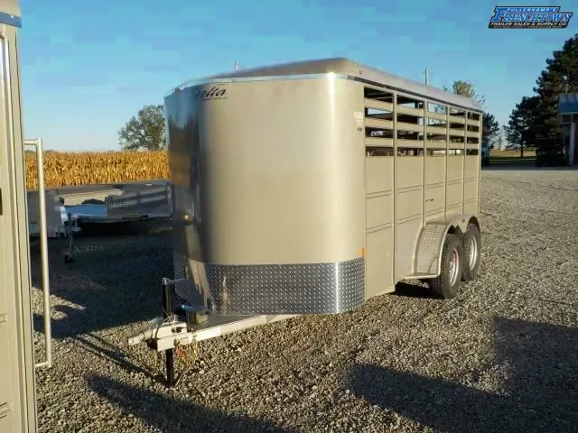 New 2025 Delta 6x16 Bumper Pull Livestock Trailer