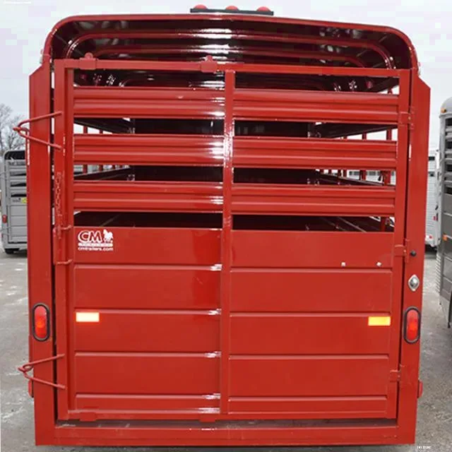 Red 14ft Bumper Pull Livestock