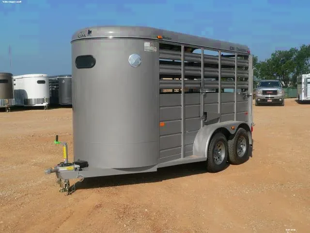 14ft Stock Trailer Bumper Pull w/Spare