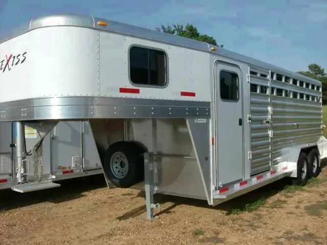 20ft GN Aluminum TA Stock trailer