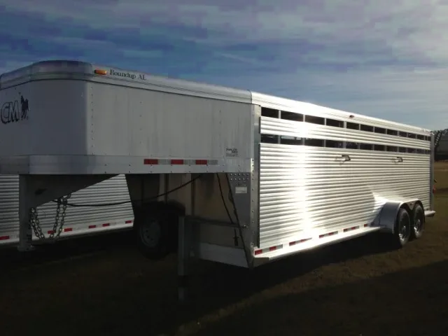 20ft Gooseneck Stock Trailer - All Aluminum