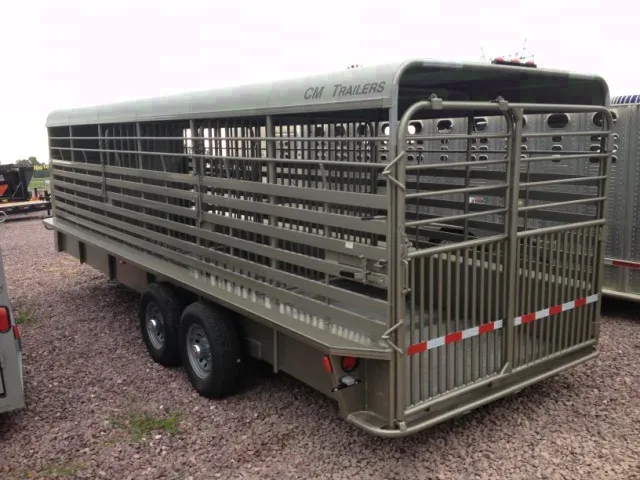 24FT ARIZONA BEIGE LIVESTOCK TRAILER