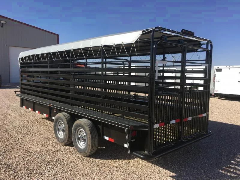 20ft Gooseneck Livestock Trailer w/Tarp