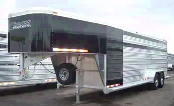 24ft Aluminum Stock Trailer w/Dressing Room