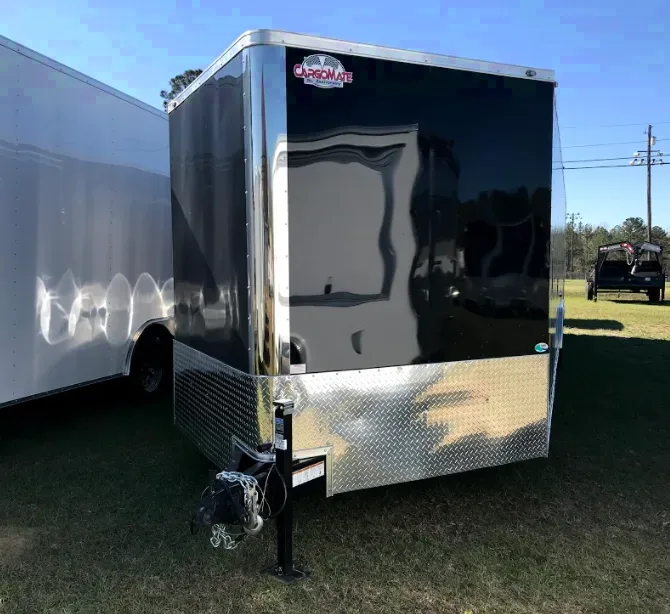 3ft4 BLACK V-NOSE ENCLOSED TRAILER
