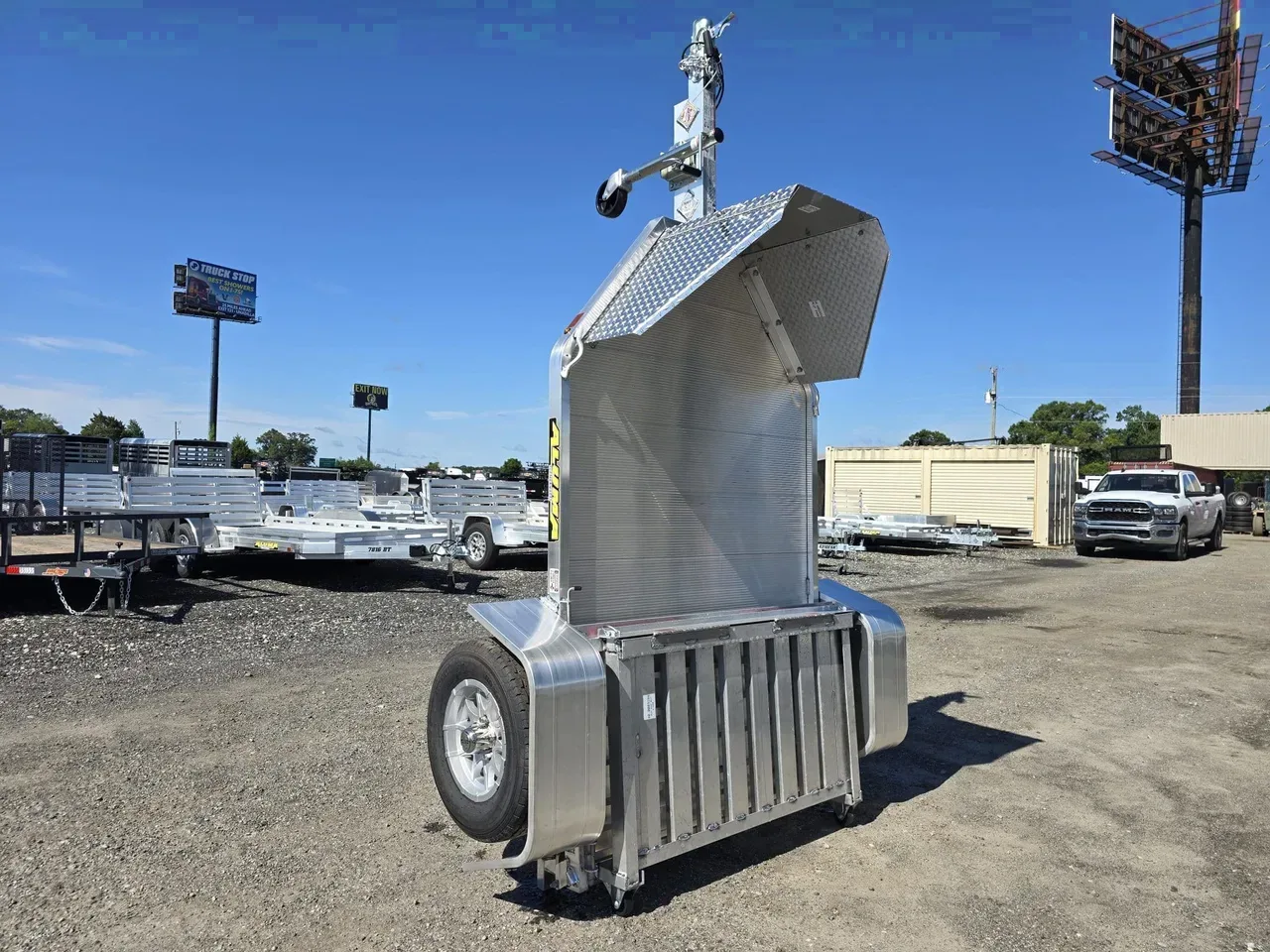 Aluminum 2027 4.5X10 Aluma MC1F single bike motorcycle trailer -ALUMC1F-316463 4.5 ft. x10 ft.
