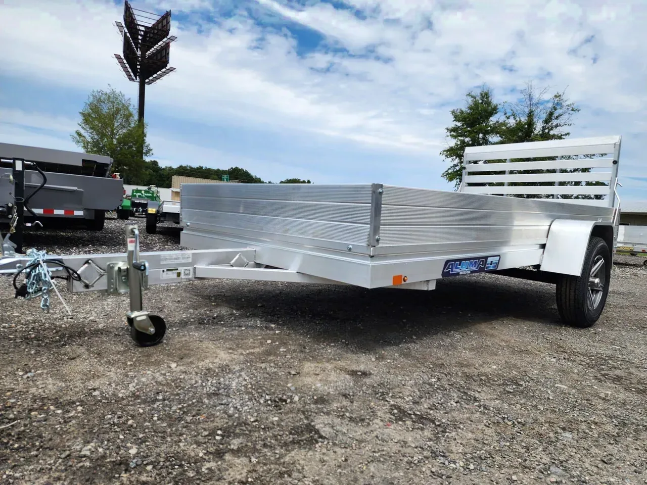 Aluminum 2025 5.67X12 Aluma 6812H-ESA-S-TG 5.8x12ft aluminum trailer Aluminum Trailers-ALUM6812HESA-290739 5.67 ft. x12 ft.
