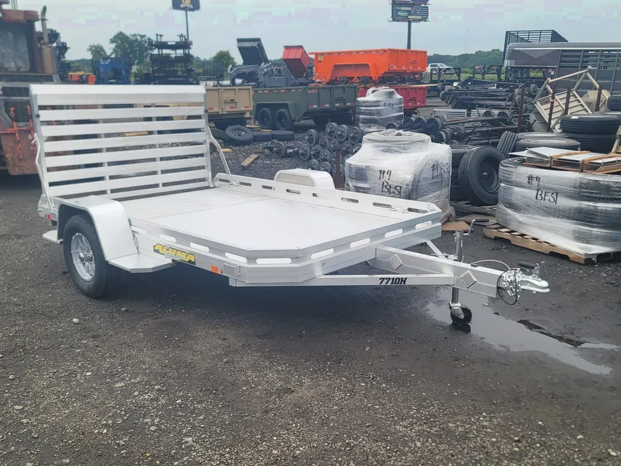 Aluminum 2026 6.42X10 Aluma 7710 h SR aluminum trailer atv utv motor cycle -ALUM7710Hbt-303290 6.42 ft. x10 ft.