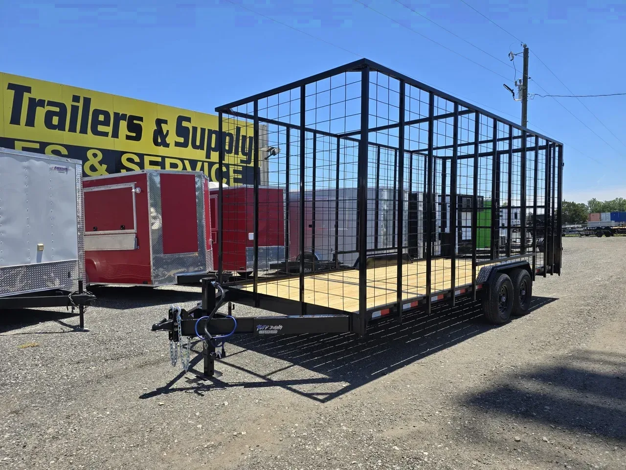 2026 8.5X21 Tuff Dawg Trailers 8.5X21 14K Bumper Pull Pinestraw Trailer With 8′ Sides -PINESTRAW21-000149 8.5 ft. x21 ft.