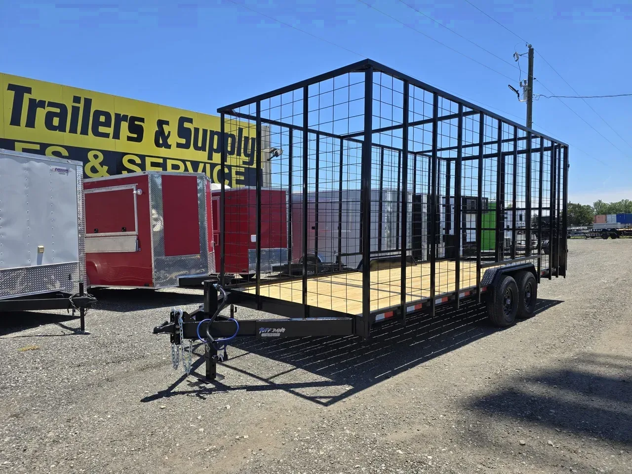 Pinestraw Trailer 2026 8.5X21 Tuff Dawg Trailers 8.5X21 14K Bumper Pull Pinestraw Trailer With 8′ Sides -PINESTRAW21-000150 8.5 ft. x21 ft.