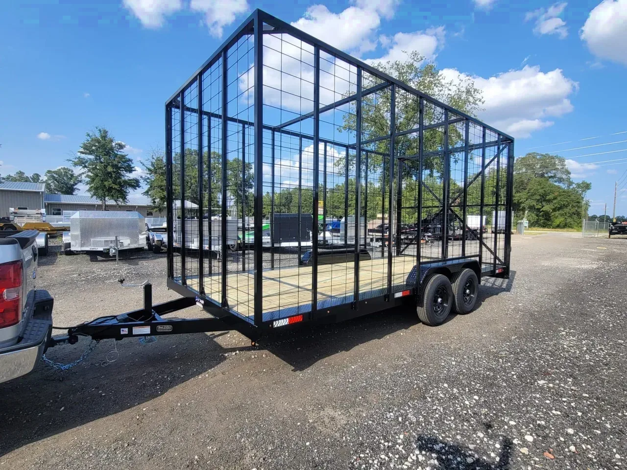 Pinestraw Trailer 2025 8X18 Tuff Dawg Trailers 8.5X18 10K Pine straw Trailer With 8&amp;#8242; Walls -pinestraw18-000241 8 ft. x18 ft.