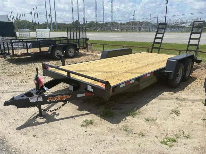 Heavy-Duty 2025 Down 2 Earth 82x18 Equipment Trailer - 10k GVWR