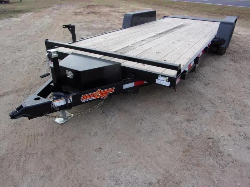 2025 Down 2 Earth 82x20 10k Power Tilt Car Hauler - Available for Offer