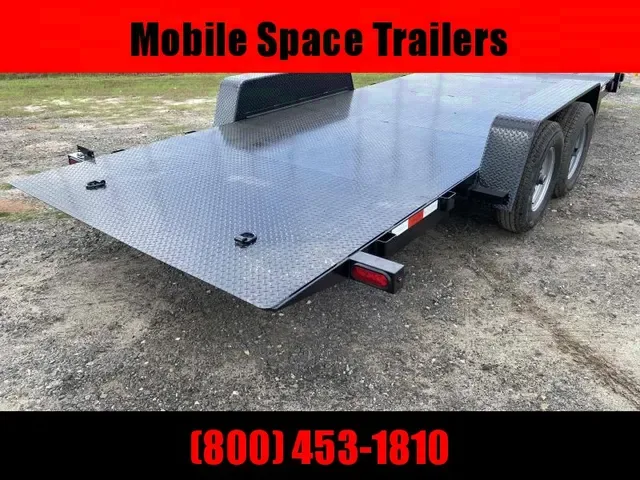 2025 Down 2 Earth 82x20 Power Tilt Steel Deck Equipment Trailer
