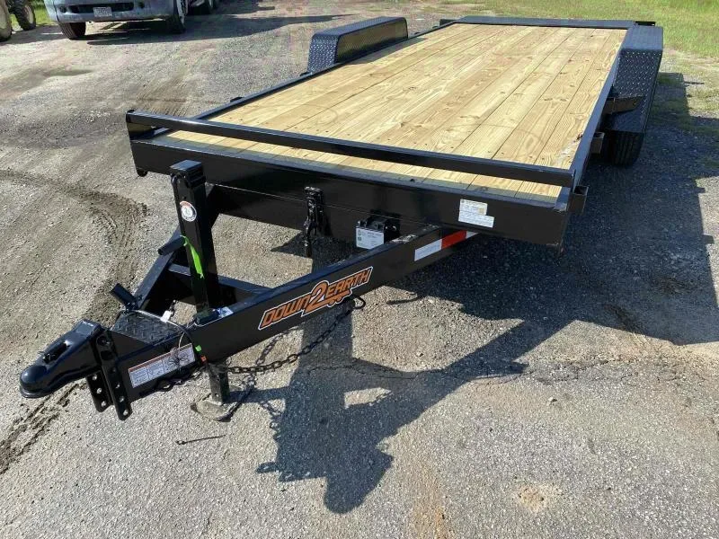 2025 Down 2 Earth 82x20 Gravity Tilt Equipment Trailer - Black