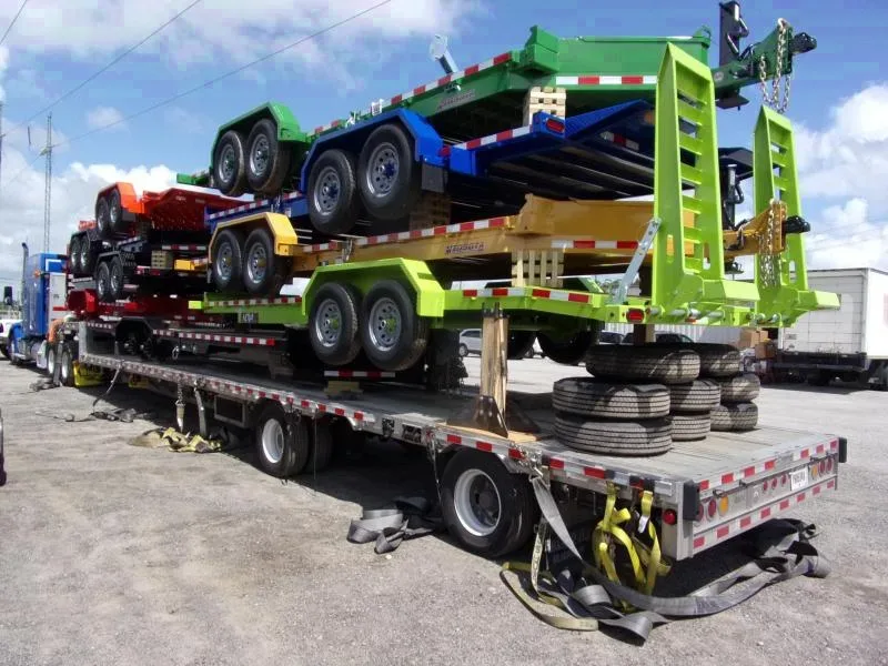 New 2025 Midsota 82x22 Yellow Tilt Equipment Trailer