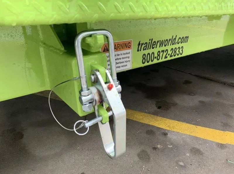 2025 Midsota 6.5x22 Green Wide Body Split Deck Tilt Equipment Trailer