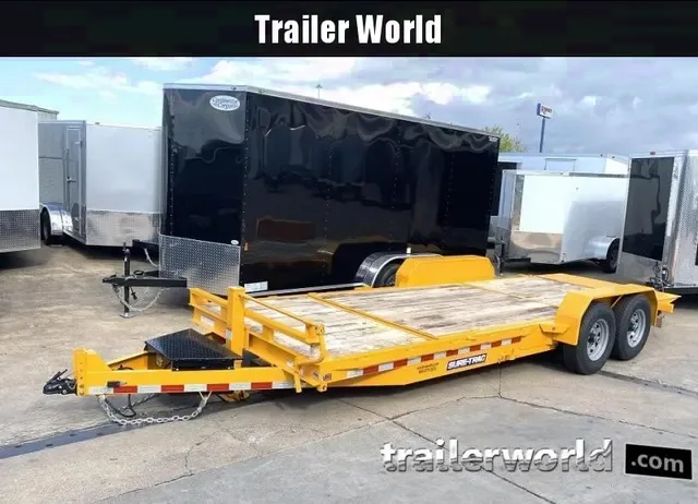 2025 Sure-Trac 7x20 Tilt Bed Equipment Hauler - Yellow