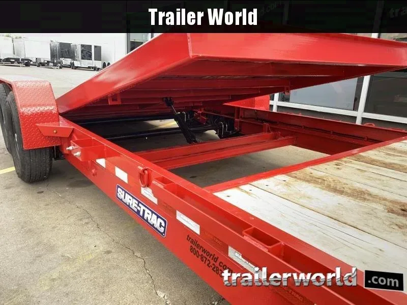 2025 Sure-Trac 7x20 Tilt Bed Equipment Trailer (Red) – Submit Your Offer!