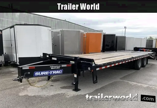 Used Sure-Trac Pintle Hitch 10 Ton Equipment Trailer