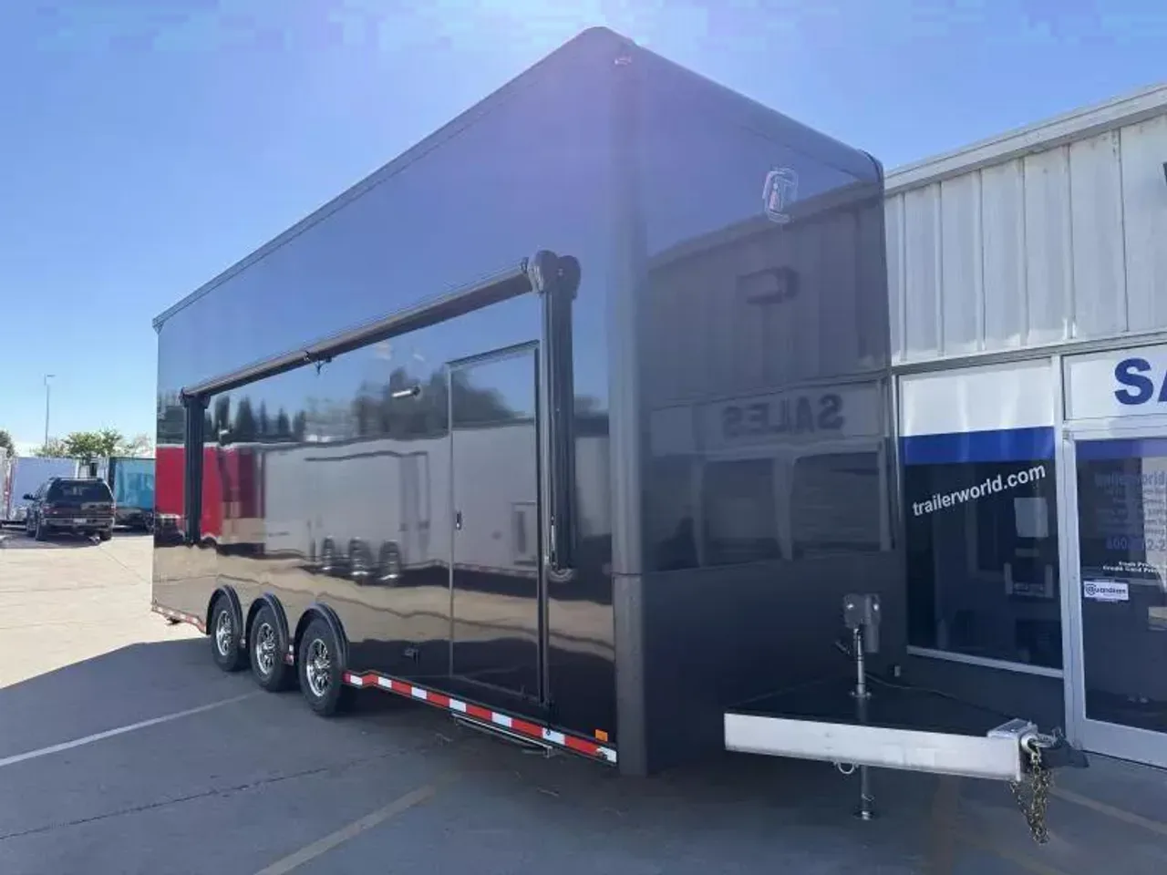 022975 - 2026 inTech 8.5' x 28' Blackout Stacker + Awning & Escape Door Stacker Trailer