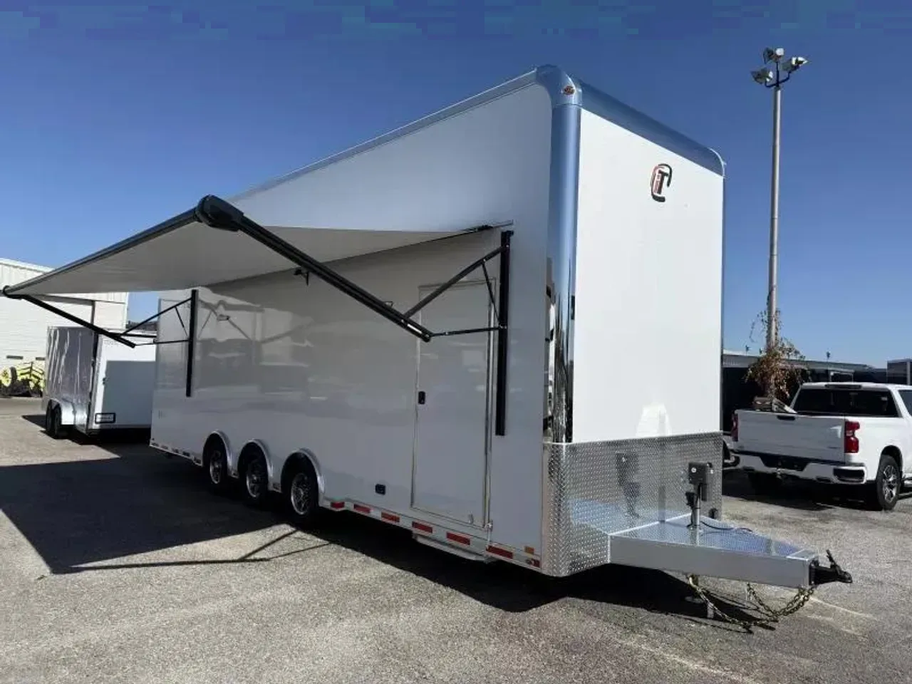 023359 - 2026 inTech 8.5' x 28' Stacker with Awning and Escape Door Stacker Trailer
