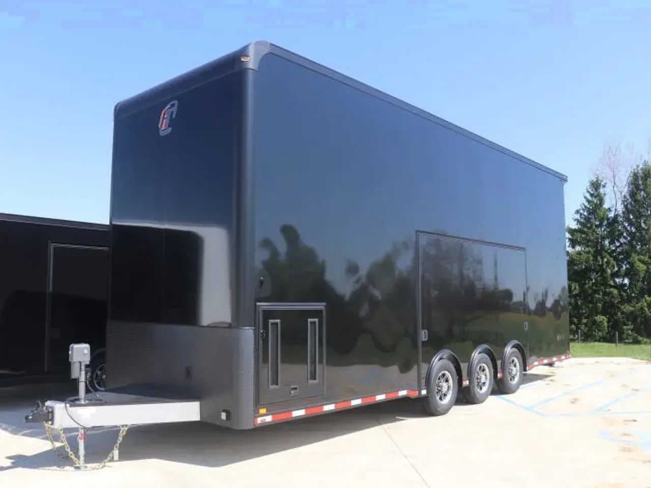 023579 - 2026 inTech 8.5' x 28' Blackout Stacker + Awning & Escape Door Stacker Trailer