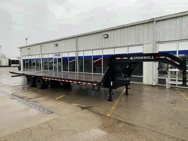 2022 Iron Bull 8.5x32 Hydraulic Tail Gooseneck Equipment Trailer